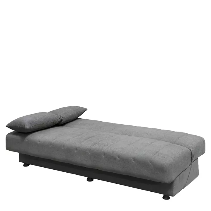 Καναπές Κρεβάτι Τριθέσιος ArteLibre PALMER Γκρι Ύφασμα 183x80.5x80cm