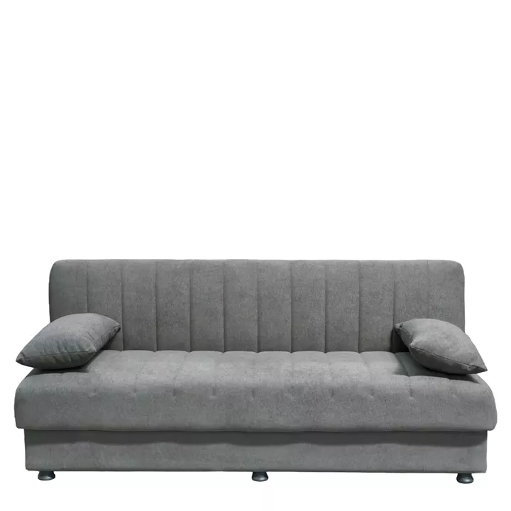 Καναπές Κρεβάτι Τριθέσιος ArteLibre PALMER Γκρι Ύφασμα 183x80.5x80cm