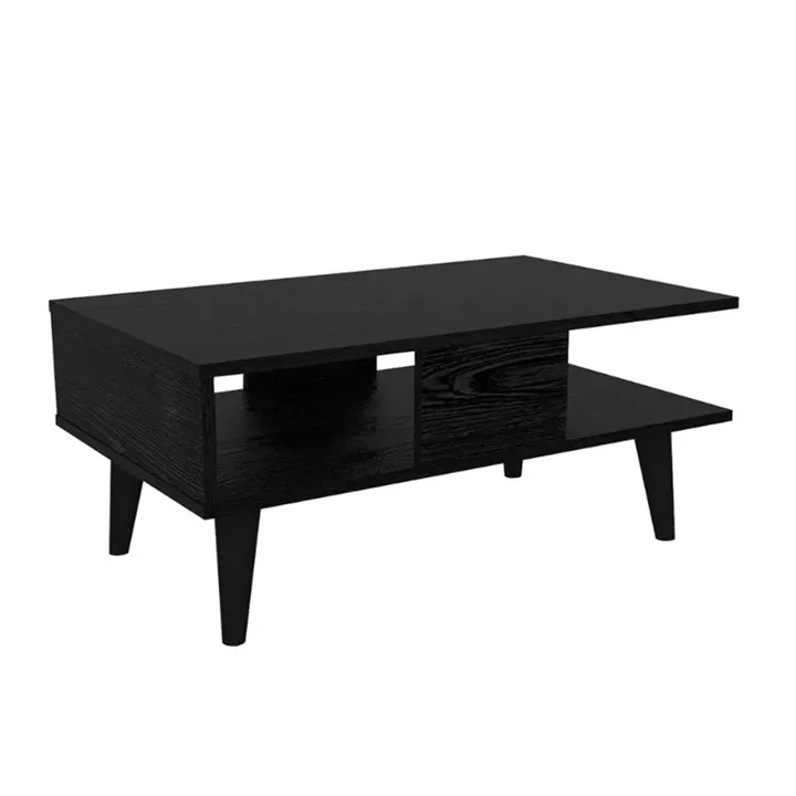 Τραπεζάκι σαλονιού Andros Megapap χρώμα sencron black 90x54x39,6εκ.