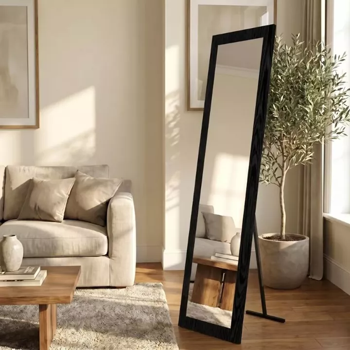 Καθρέπτης δαπέδου - τοίχου Lalu Μegapap χρώμα sencron black 40x150εκ.