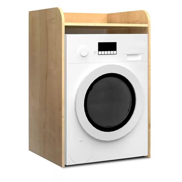 Έπιπλο πλυντηρίου Toren Megapap χρώμα φυσικό οξιάς 65x60x100εκ.