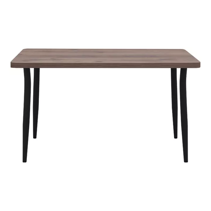 Τραπέζι Levico Megapap Mdf - μεταλλικό χρώμα καπνιστή καρυδιά 130x70x75εκ.