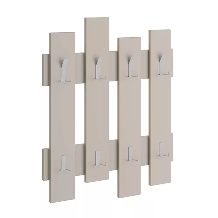Κρεμάστρα τοίχου Wave Megapap χρώμα sandstone 64x4x81εκ.