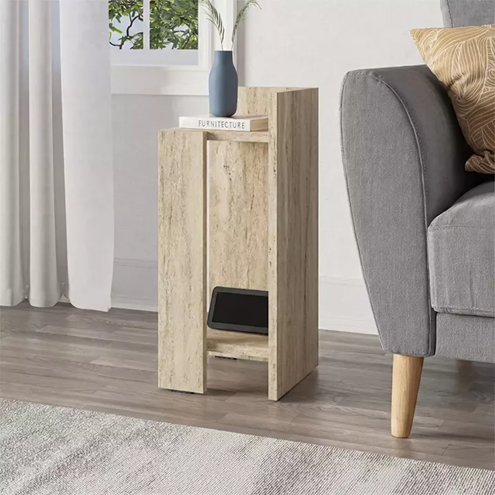 Κομοδίνο Elos Megapap δεξί χρώμα travertine 25x27x60εκ.