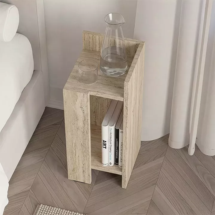 Κομοδίνο Elos Megapap δεξί χρώμα travertine 25x27x60εκ.