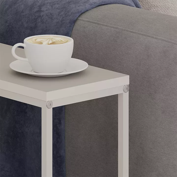 Τραπεζάκι βοηθητικό Lido Megapap χρώμα sandstone 60x22x62εκ.