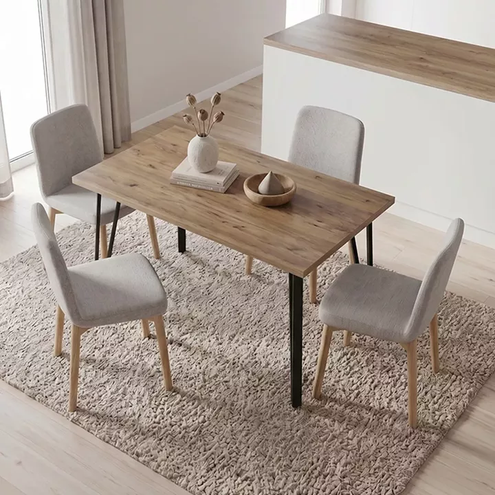 Τραπέζι Xana Megapap χρώμα sepet oak 120x70x77,5εκ.