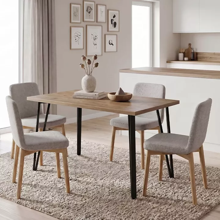 Τραπέζι Xana Megapap χρώμα sepet oak 120x70x77,5εκ.