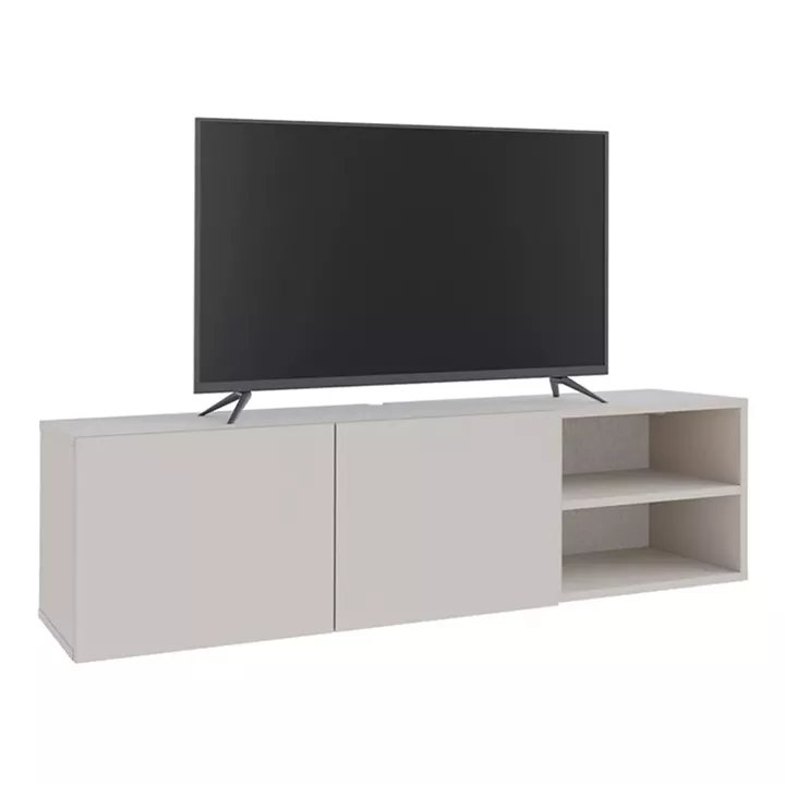 Έπιπλο τηλεόρασης επιτοίχιο Conrad Megapap χρώμα sandstone 140x35x38εκ.