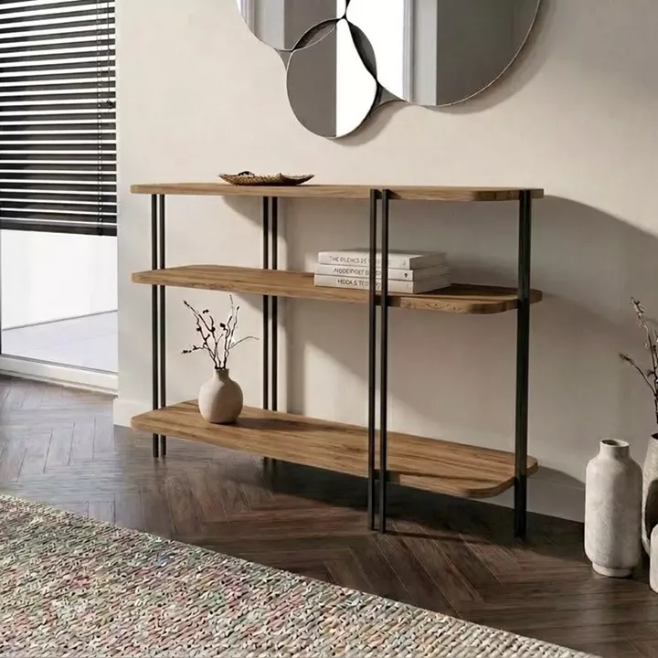 Κονσόλα Notus Megapap χρώμα καρυδί Ud 92x34,5x75εκ.