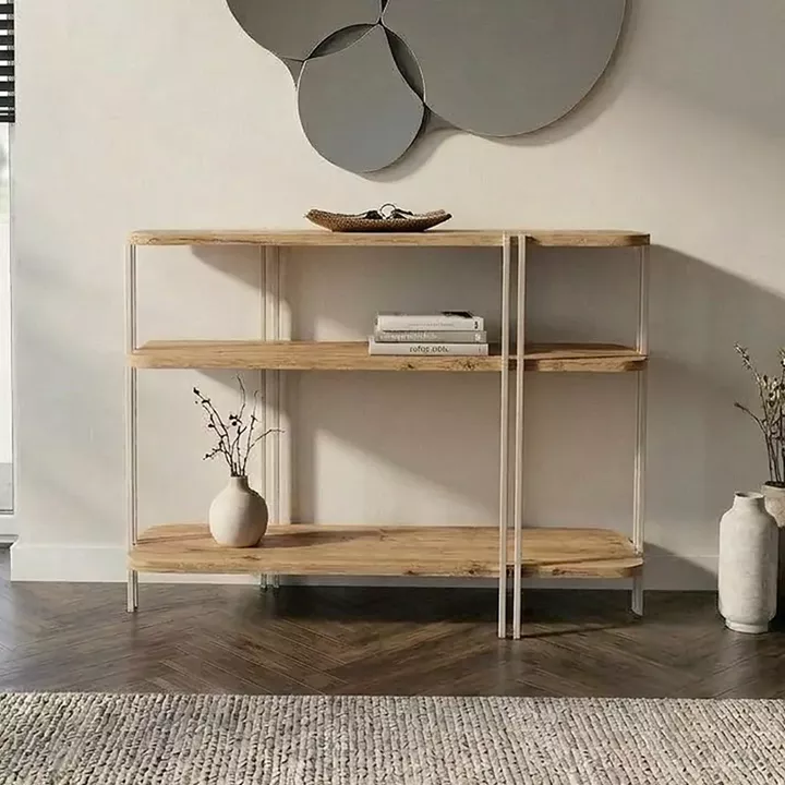 Κονσόλα Notus Megapap χρώμα sapphire oak 92x34,5x75εκ.