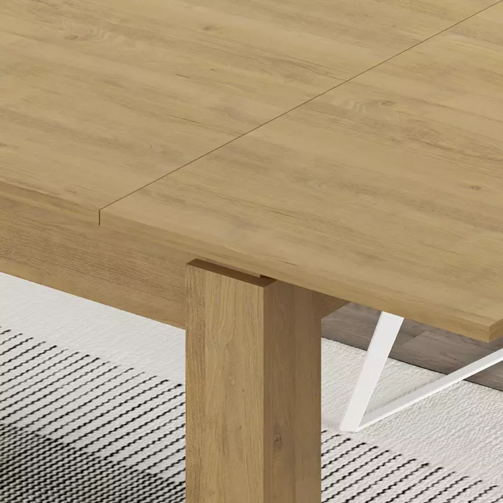 Τραπέζι Tolmen Megapap επεκτεινόμενο χρώμα sapphire oak 120/170x80x75εκ.