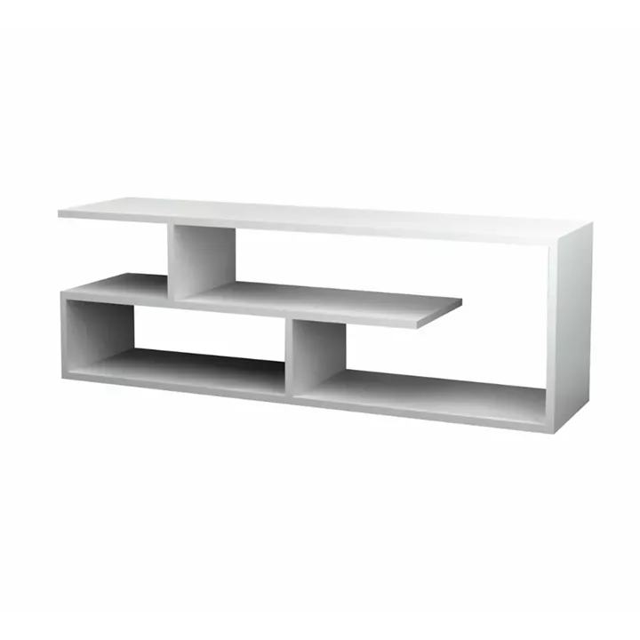 Έπιπλο τηλεόρασης Forever Megapap χρώμα λευκό 120x30x40cm.