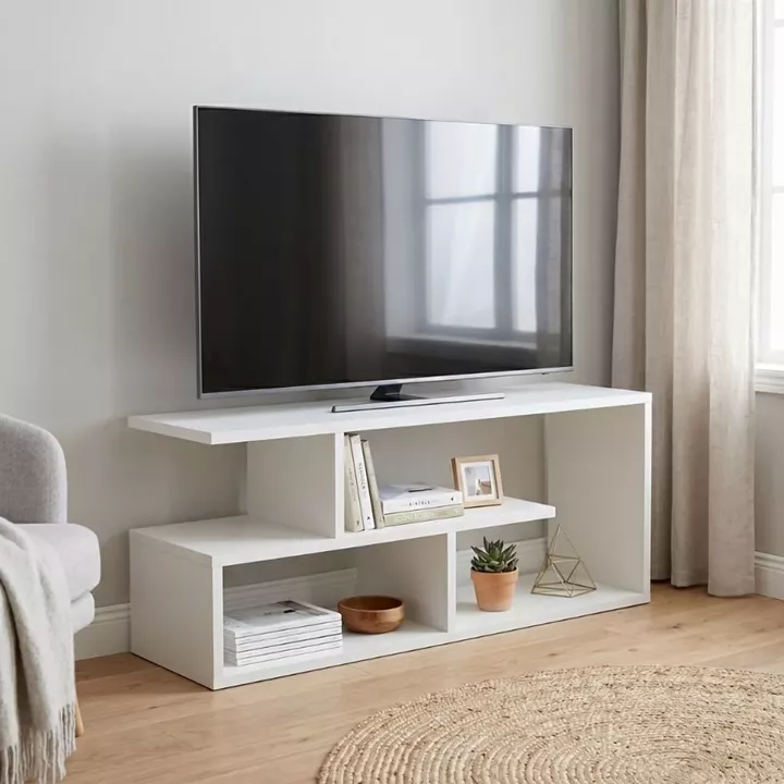 Έπιπλο τηλεόρασης Forever Megapap χρώμα λευκό 100x30x40cm.