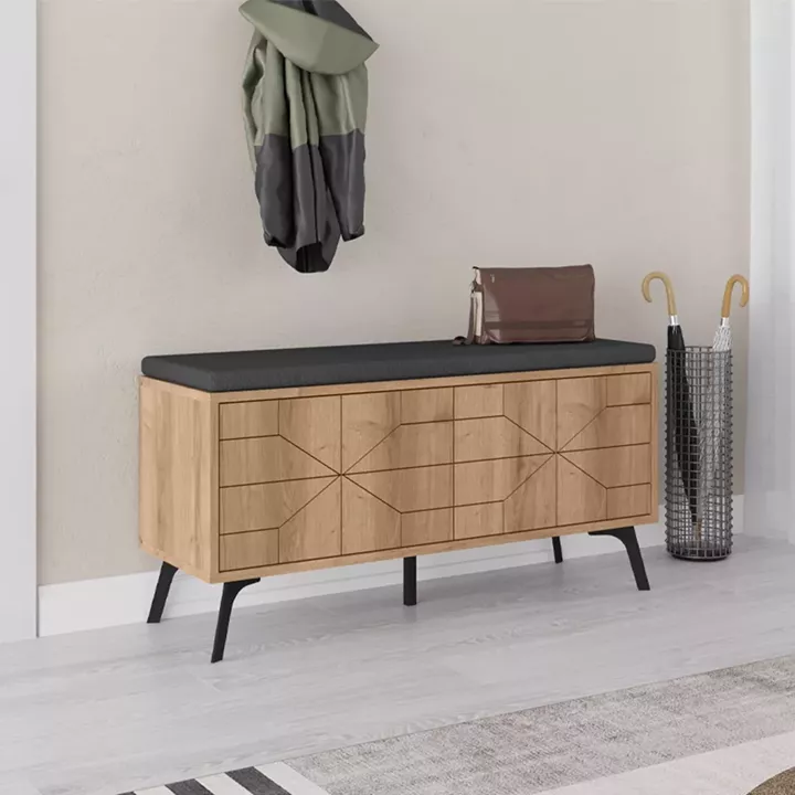 Παπουτσοθήκη Dune Megapap χρώμα sapphire oak 107x35x55εκ.