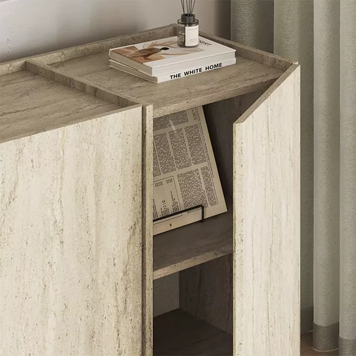 Μπουφές Dorma Megapap χρώμα travertine 180x45x80,2εκ.