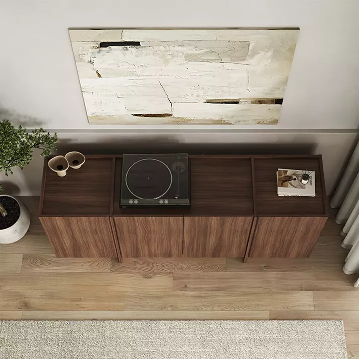 Μπουφές Dorma Megapap χρώμα καρυδί milano 180x45x80,2εκ.
