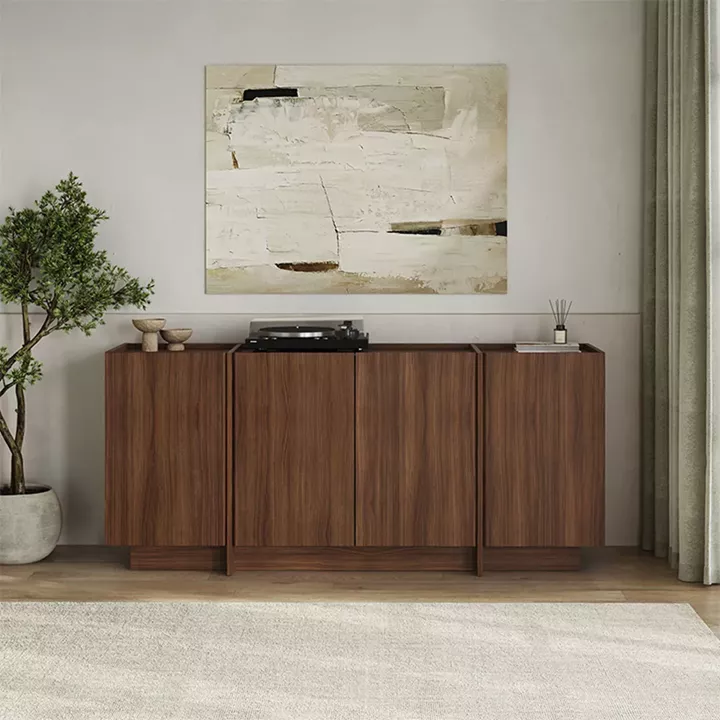 Μπουφές Dorma Megapap χρώμα καρυδί milano 180x45x80,2εκ.