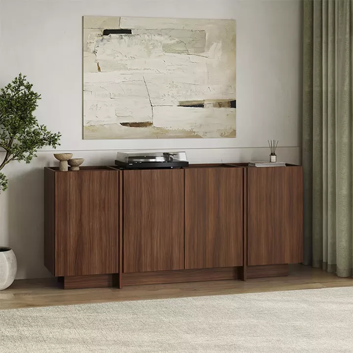 Μπουφές Dorma Megapap χρώμα καρυδί milano 180x45x80,2εκ.