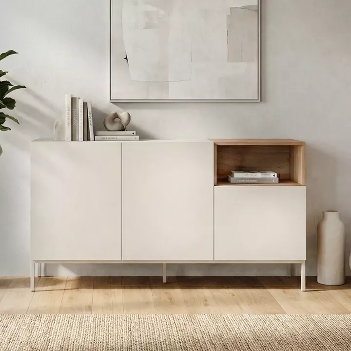 Μπουφές Cailin Megapap χρώμα sandstone - sepet oak 140x41,8x80εκ.