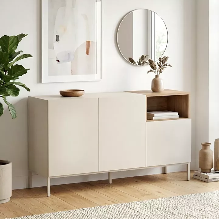 Μπουφές Cailin Megapap χρώμα sandstone - sepet oak 140x41,8x80εκ.