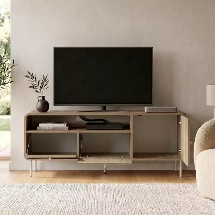 Έπιπλο τηλεόρασης Colia Megapap χρώμα sepet oak 140,3x34x55,7εκ.