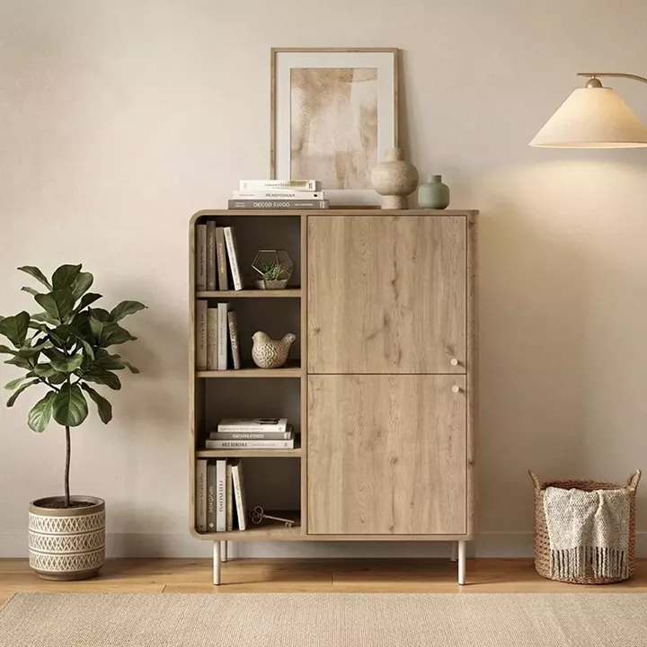 Μπουφές Colia Megapap χρώμα sepet oak 85x44x120,4εκ.