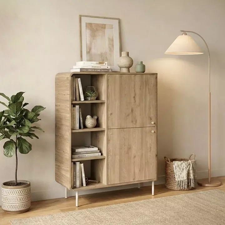 Μπουφές Colia Megapap χρώμα sepet oak 85x44x120,4εκ.