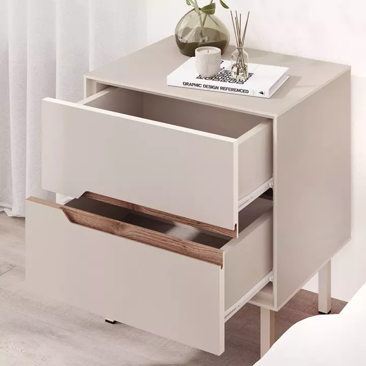 Κομοδίνο Arch Megapap χρώμα sandstone 45x35x52,5εκ.
