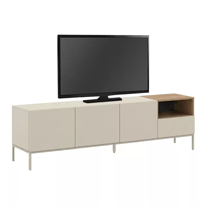 Έπιπλο τηλεόρασης Cailin Megapap χρώμα sandstone - sepet oak 180x41,8x55εκ.