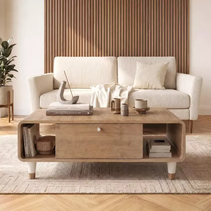 Τραπεζάκι σαλονιού Doro Megapap χρώμα sepet oak 100x60x34,6εκ.