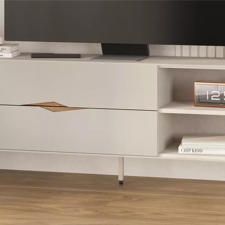Έπιπλο τηλεόρασης Marquise Megapap χρώμα sandstone 150x35x56εκ.