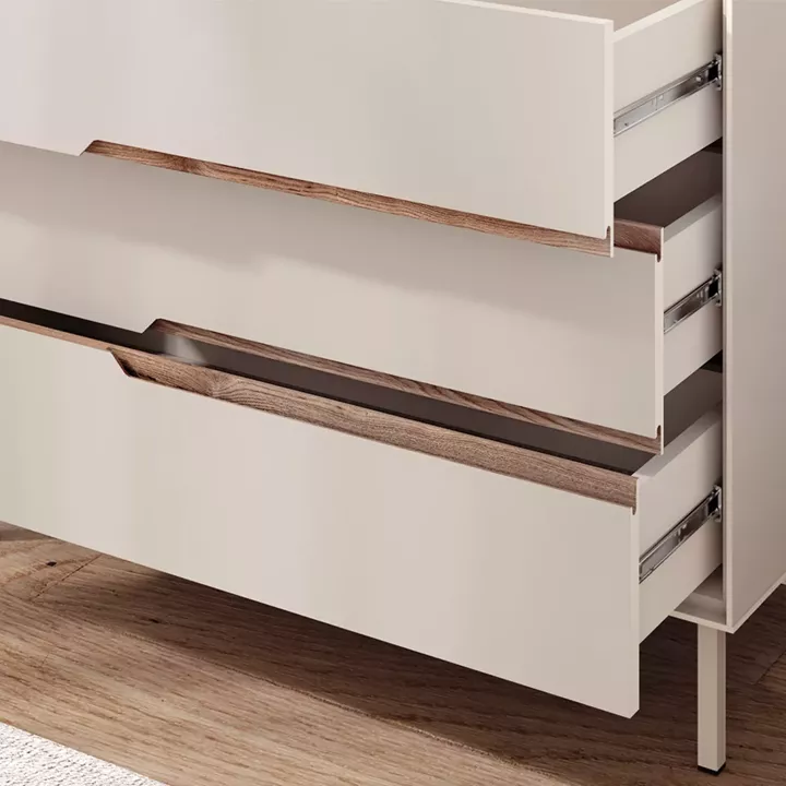 Συρταριέρα Arch Megapap χρώμα sandstone 98x40x78,5εκ.
