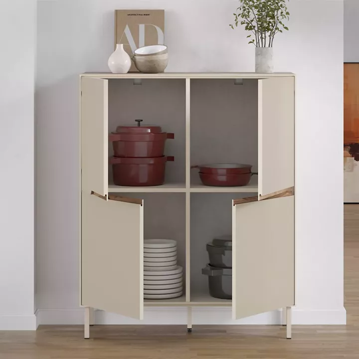 Μπουφές Arch Megapap χρώμα sandstone 98x40x120,5εκ.