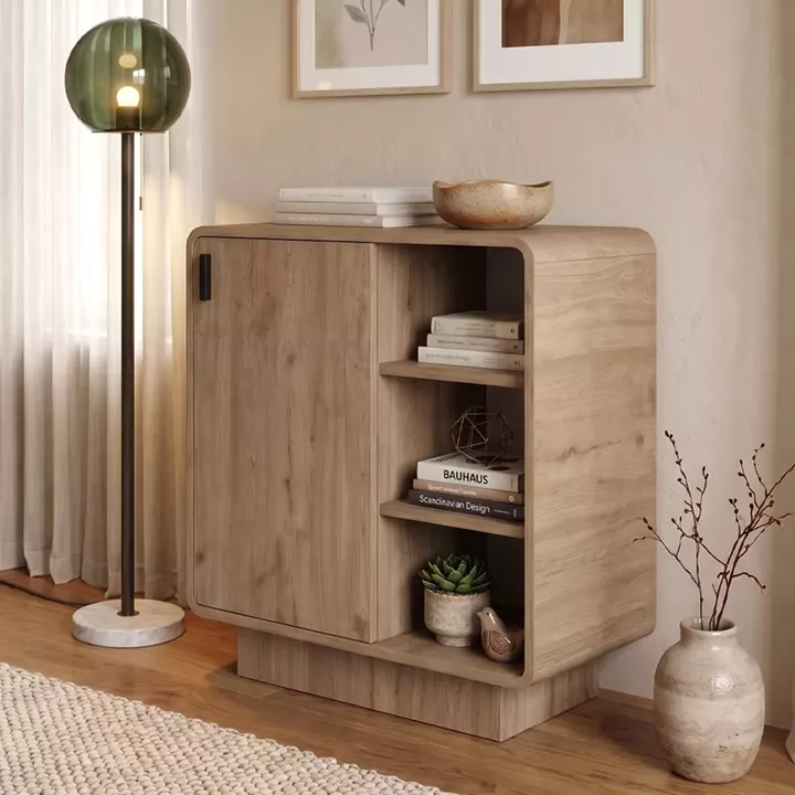 Μπουφές Rovel Megapap χρώμα sepet oak 80,3x39x80,4εκ.