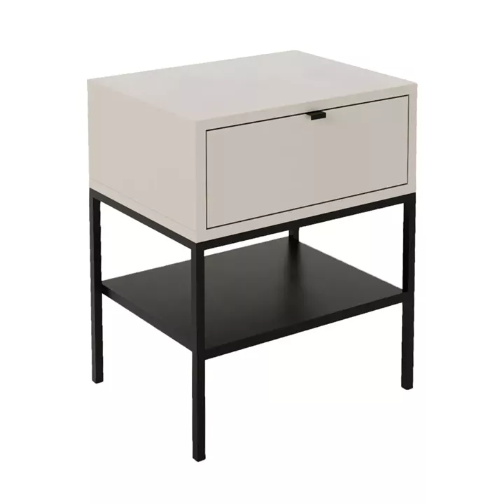 Κομοδίνο Melis Megapap χρώμα sandstone 45x35x56,4εκ.