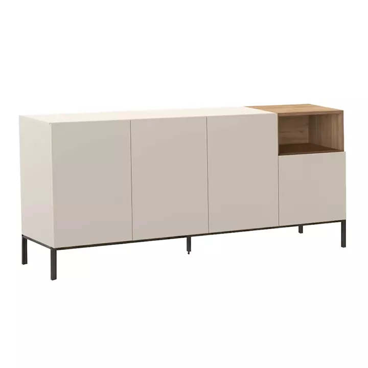 Μπουφές Cailin Megapap χρώμα sandstone - sepet oak 180x41,8x80εκ.