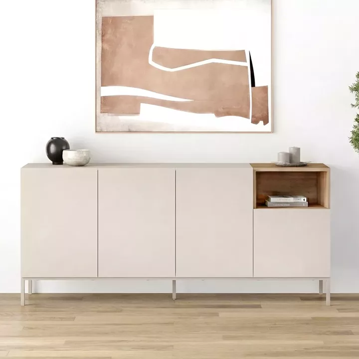 Μπουφές Cailin Megapap χρώμα sandstone - sepet oak 180x41,8x80εκ.