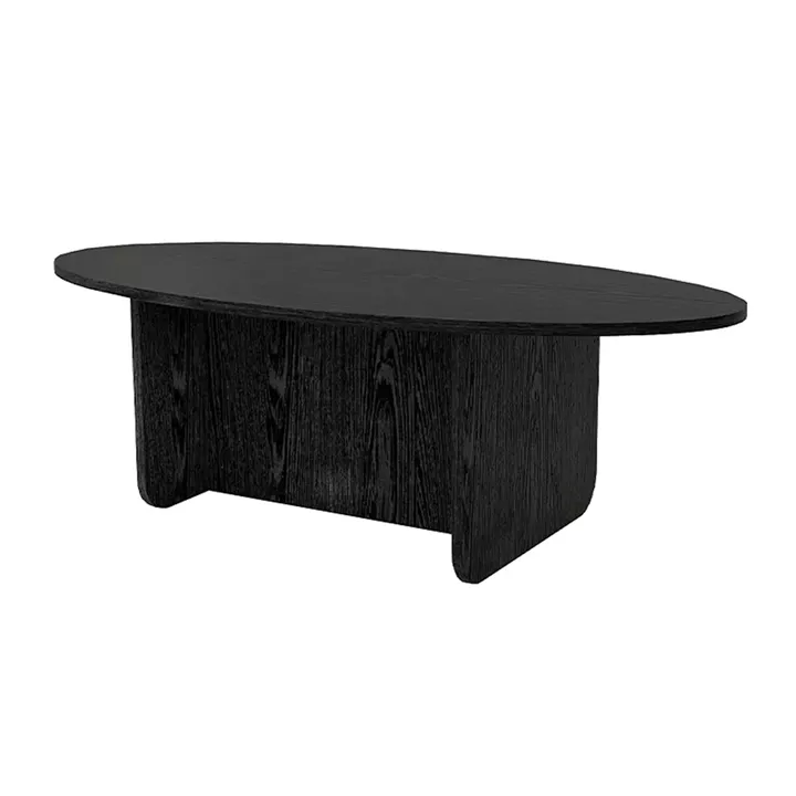 Τραπεζάκι σαλονιού Ravey Megapap χρώμα sencron black 120x60x39,6εκ.