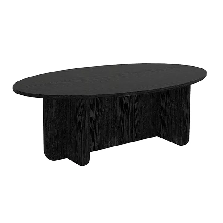 Τραπεζάκι σαλονιού Ravey Megapap χρώμα sencron black 120x60x39,6εκ.
