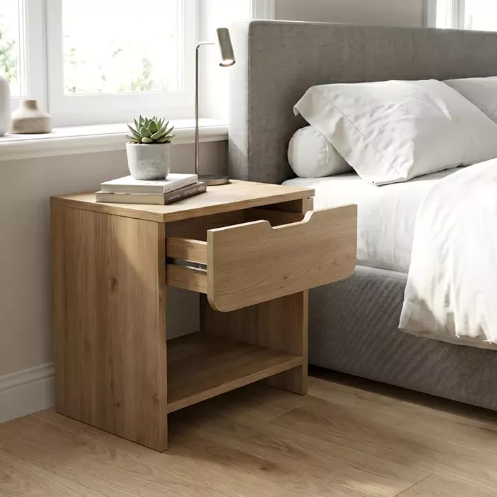 Κομοδίνο Mida Megapap χρώμα sepet oak 45x40x52εκ.
