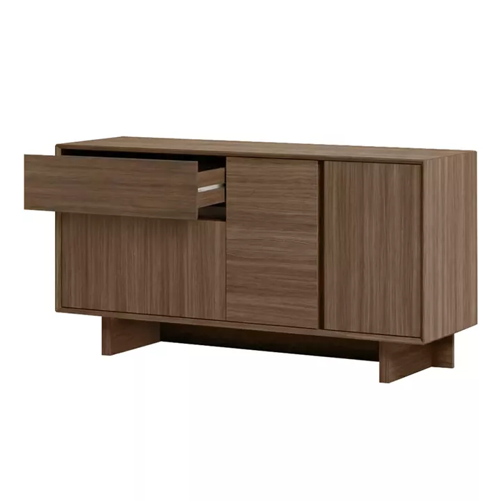 Μπουφές Capri Megapap χρώμα καρυδί milano 146x45x76,5εκ.