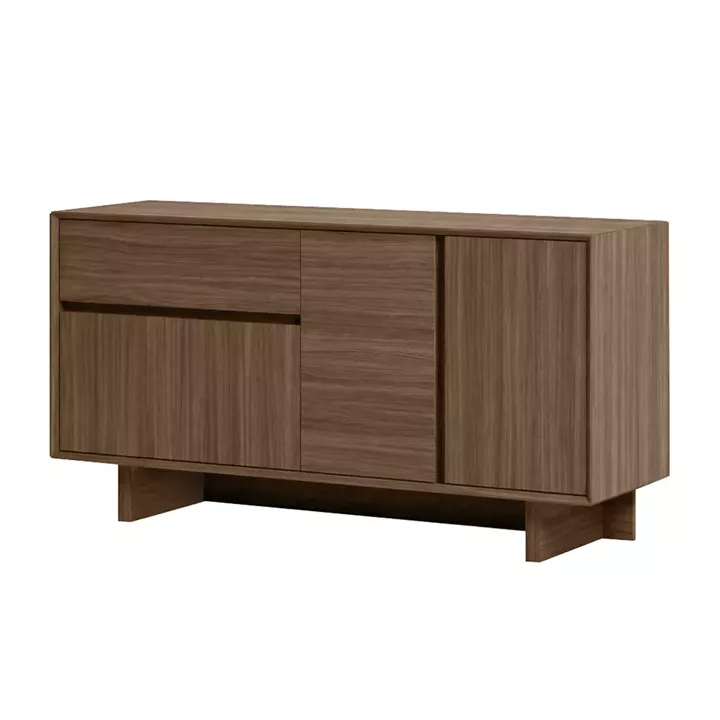 Μπουφές Capri Megapap χρώμα καρυδί milano 146x45x76,5εκ.