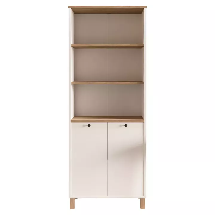 Βιβλιοθήκη ArteLibre BRAGI Λευκό/Φυσικό Μοριοσανίδα 69.5x32x180cm