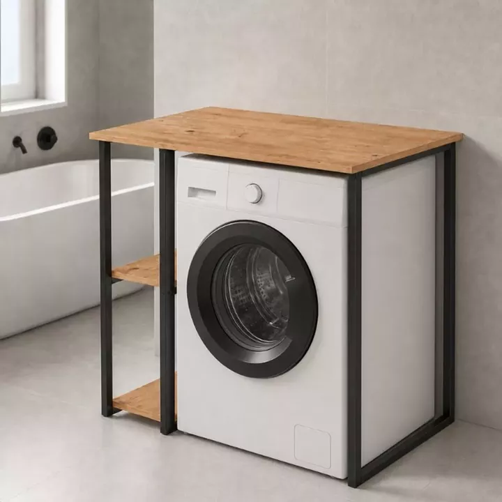 Έπιπλο πλυντηρίου Verno Megapap χρώμα pine oak 90x59,8x92,8εκ.