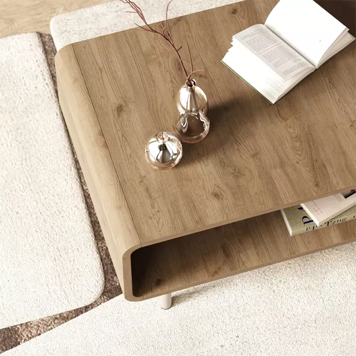 Τραπεζάκι σαλονιού Draen Megapap χρώμα sepet oak 70,3x50x38,7εκ.