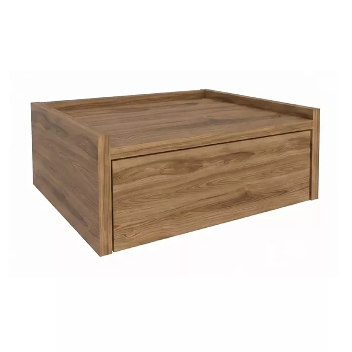 Κομοδίνο επιτοίχιο Brisa Megapap χρώμα καρυδί Ud 42x35x18,2εκ.