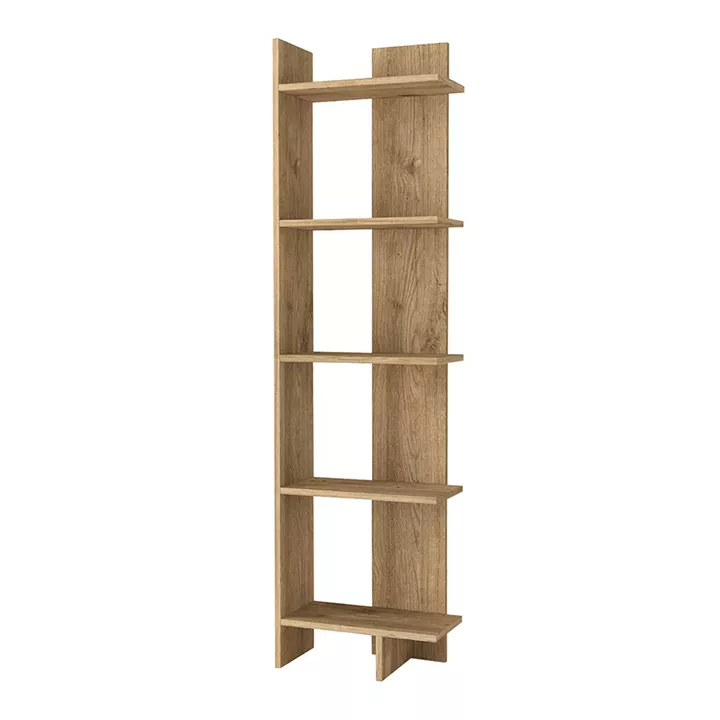 Βιβλιοθήκη Perla Megapap χρώμα sepet oak 48x22x170εκ.