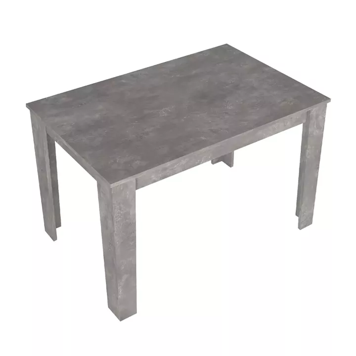 Τραπέζι Darlen Megapap χρώμα γκρι σκυροδέματος 125x72x74εκ.