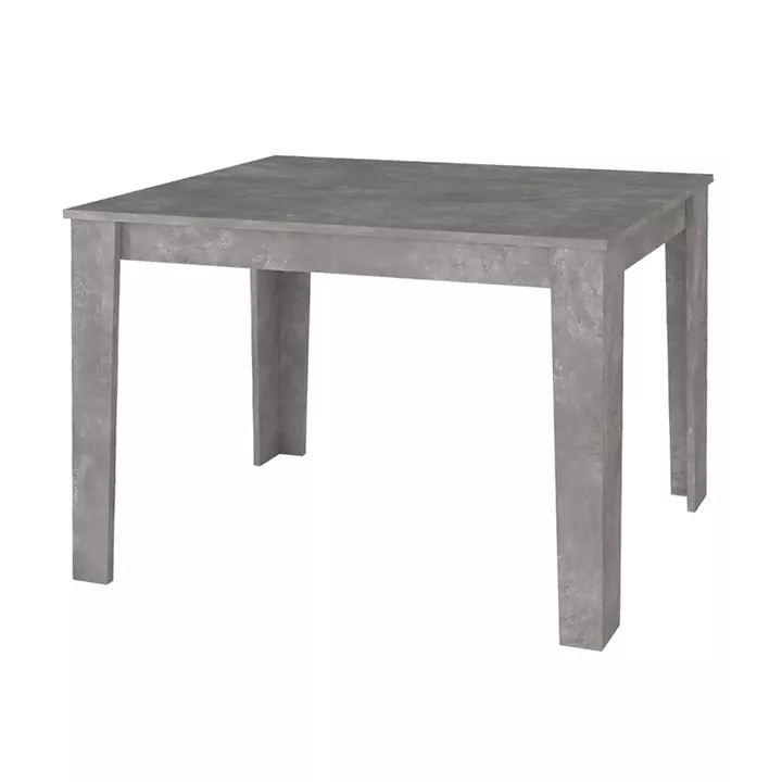 Τραπέζι Darlen Megapap χρώμα γκρι σκυροδέματος 125x72x74εκ.
